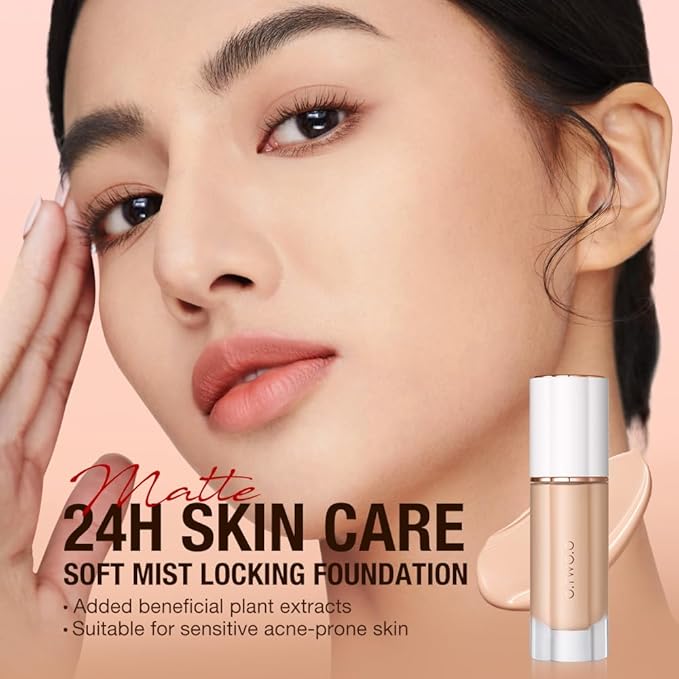 O.TWO.O Oil-Free Locking Mist Foundation – Lightweight Long-Wear Base Makeup UAE