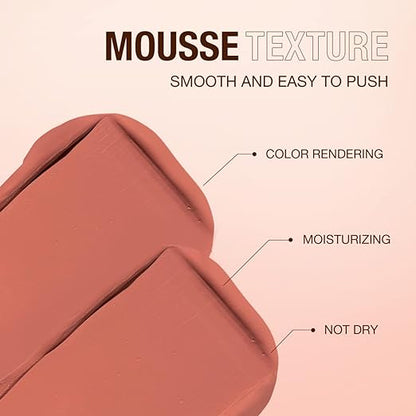 O.TWO.O Mousse Glow Colour Bounce Blush – Radiant Airy Cheek Color in UAE