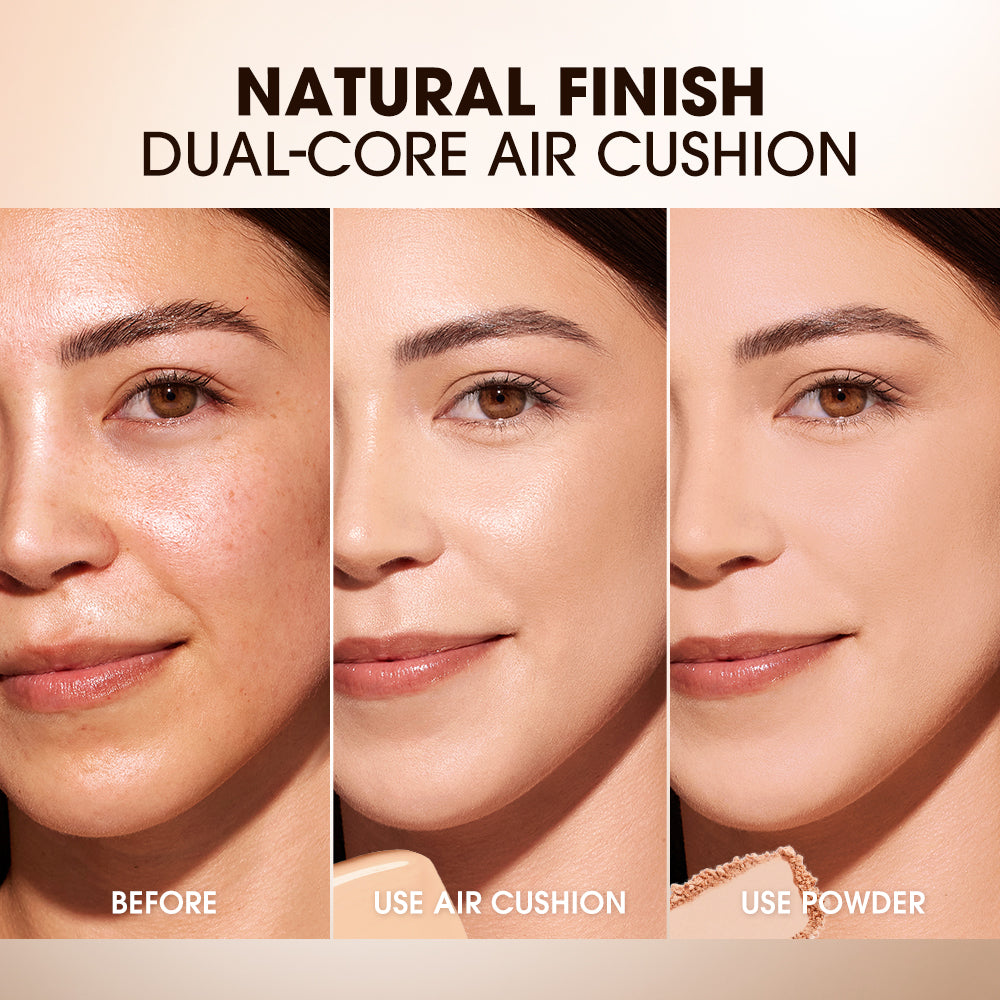 O.TWO.O Soft Focus Powder and Cushion Cream Set – Long-Lasting Hydrating Glow for UAE Skin