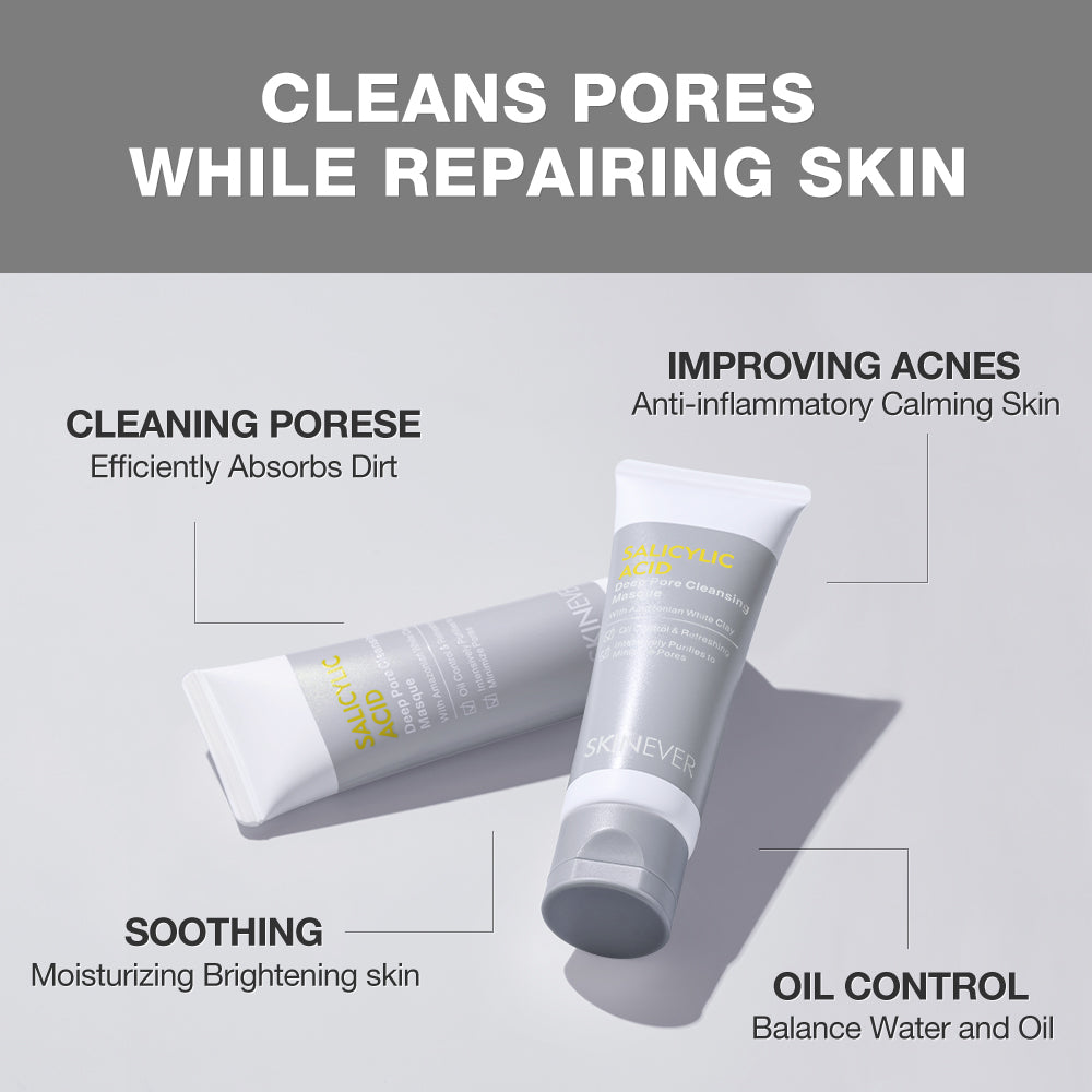 SKINEVER Salicylic Acid Mud Mask – Deep Cleansing & Oil Control Mask for Pores UAE