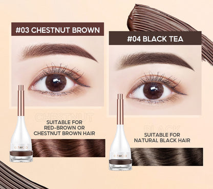 O.TWO.O 4-Color Waterproof Eyebrow Cream – 3D Brow Shaping Gel in UAE