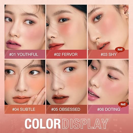 O.TWO.O Mousse Glow Colour Bounce Blush – Radiant Airy Cheek Color in UAE