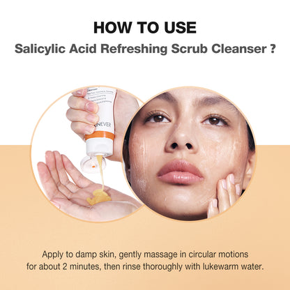 SKINEVER Salicylic Acid Scrub Cleanser – Gentle Exfoliating Cleanser UAE
