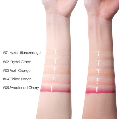 O.TWO.O 5 Colors Crystal Berry Lip Gloss – Glittery Moisturizing Plump Lip Gloss in UAE
