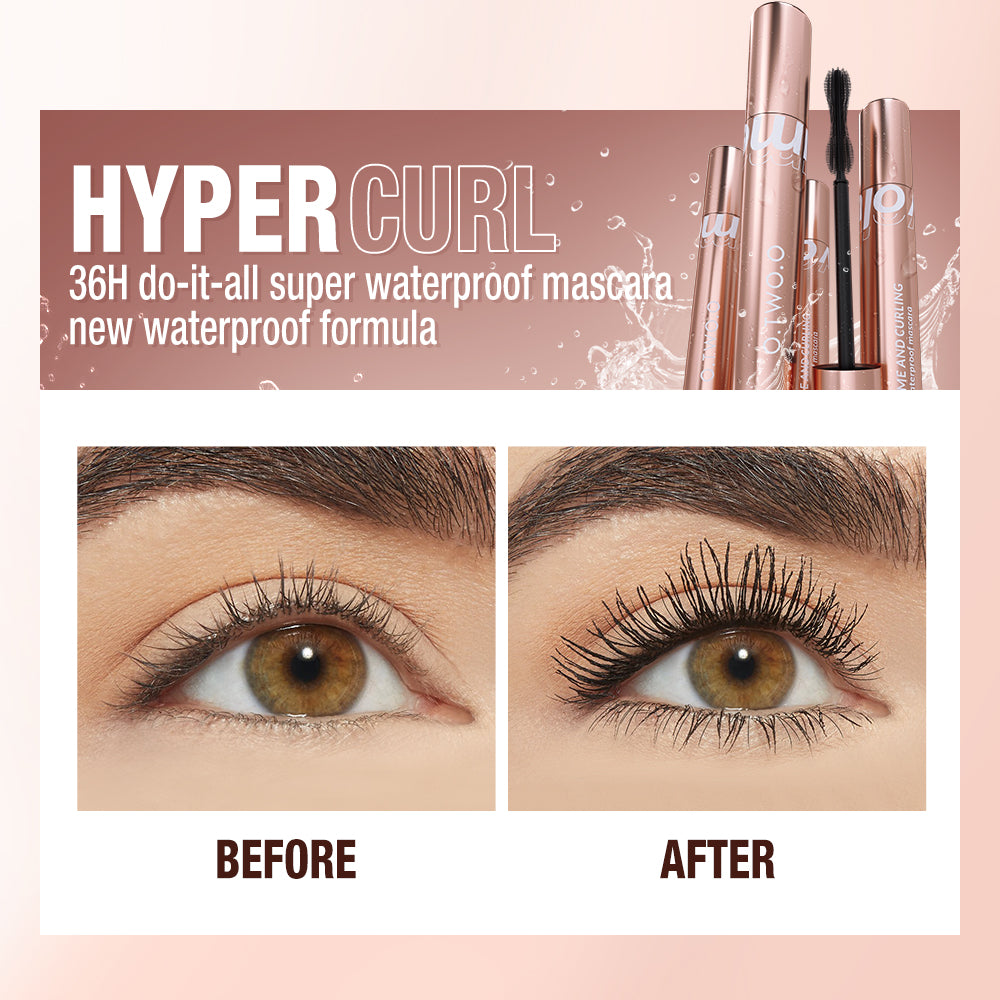 O.TWO.O Volume & Curling Waterproof Mascara – Long-Wear Smudge-Proof Lash Lift UAE

