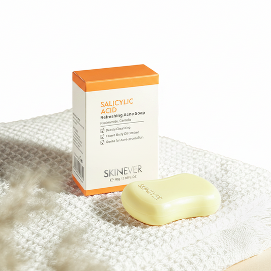 SKINEVER Salicylic Acid Refreshing Acne Soap – Anti-Acne & Oil Control Facial & Body Cleanser | UAE