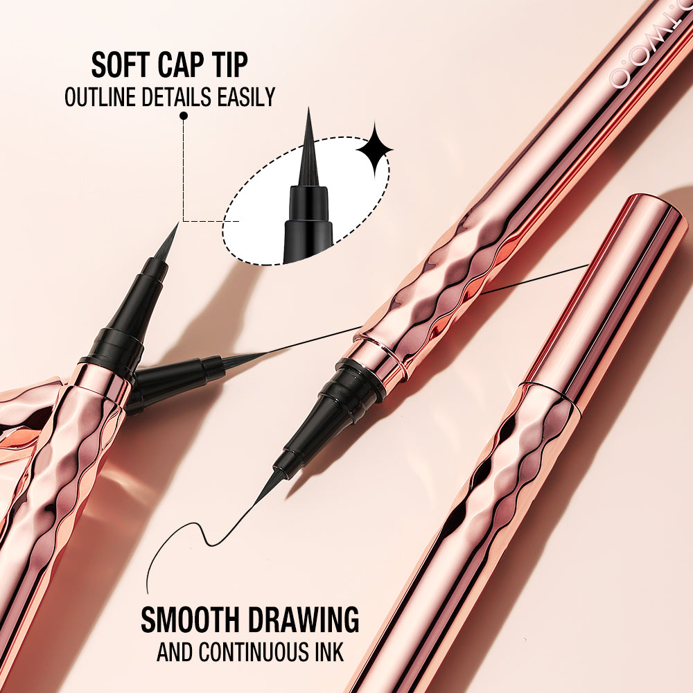 O.TWO.O Gold Embroidery Eyeliner – Smudge-Proof Precision Waterproof Liner UAE
