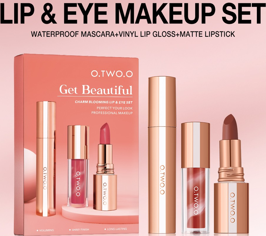 O.TWO.O Charm Blooming Lip and Eye Set – Vibrant Long-Lasting Makeup in UAE

