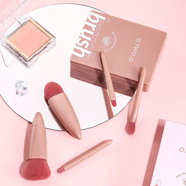 O.TWO.O Soft Fiber Makeup Brushes Set – 10-Piece Professional Brush Kit in UAE