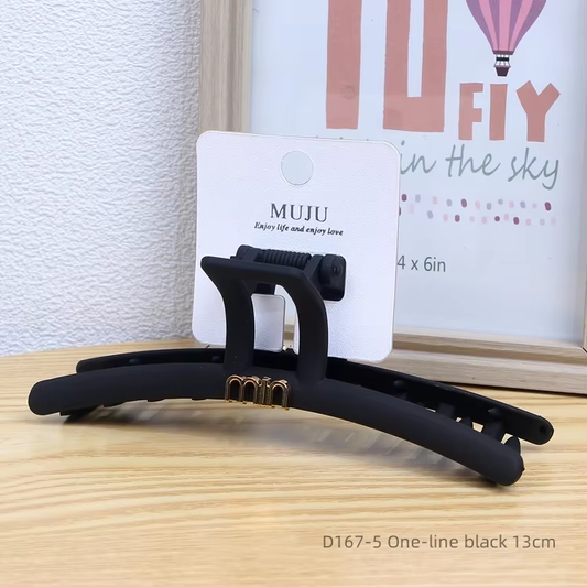 MUJU Matte Textured Hair Claw Slim Type MIX Color – Non Slip Strong Hold Slim Hair Clips UAE