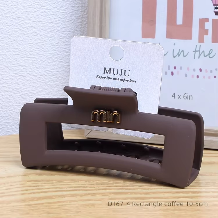 MUJU Matte Textured Hair Claw MIX Color – Non Slip Strong Hold Hair Clips Set UAE