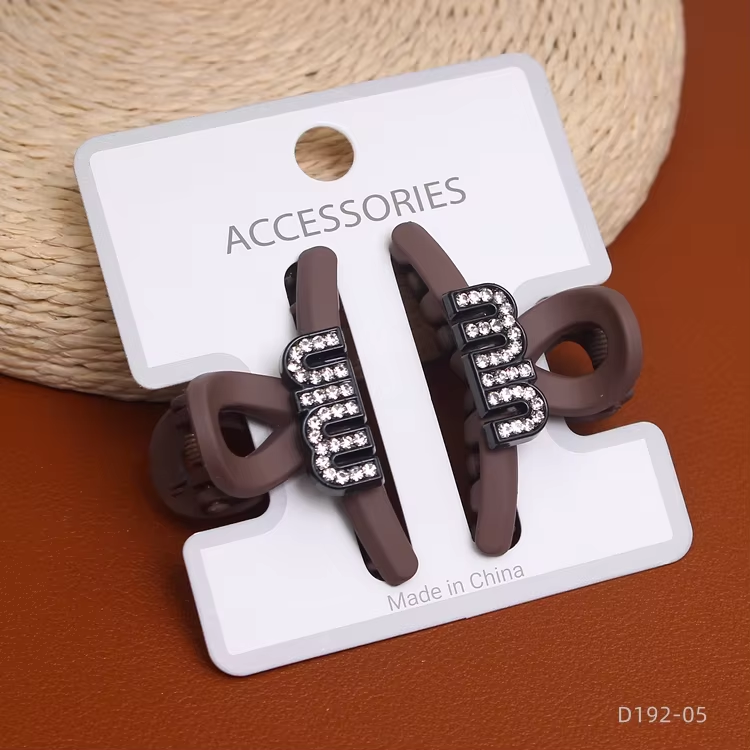 MUJU Matte Textured Hair Claw Small MIX Color – Mini Non Slip Hair Clips Set UAE