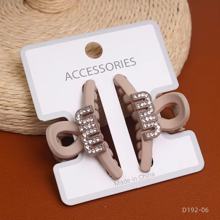 MUJU Matte Textured Hair Claw Small MIX Color – Mini Non Slip Hair Clips Set UAE