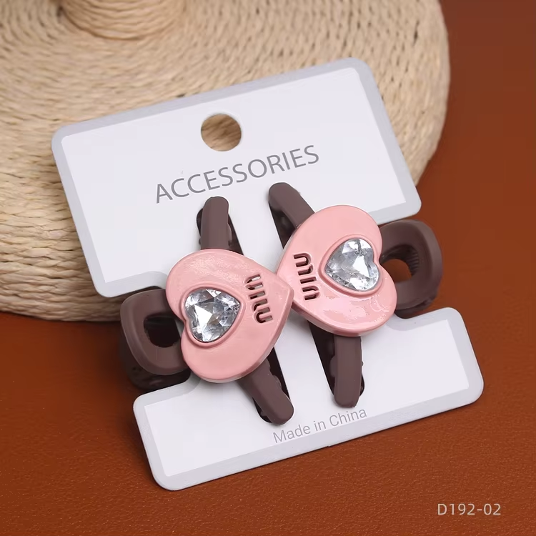 MUJU Matte Textured Hair Claw Small MIX Color – Mini Non Slip Hair Clips Set UAE