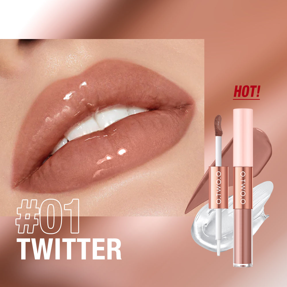 O.TWO.O Double Effect Matte & Gloss Lipstick – Dual Finish Lip Color UAE