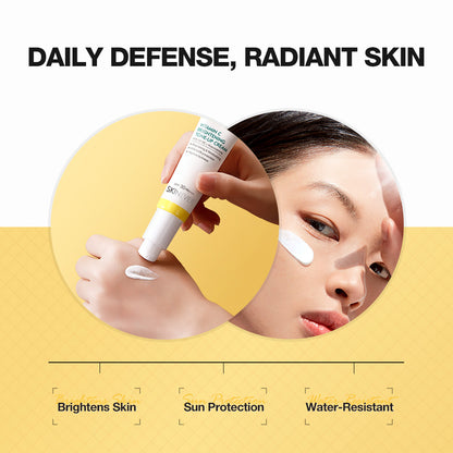 SKINEVER Vitamin C Brightening Tone-Up Cream – Instant Glow, Dark Spot Correcting & Hydrating Moisturizer | UAE