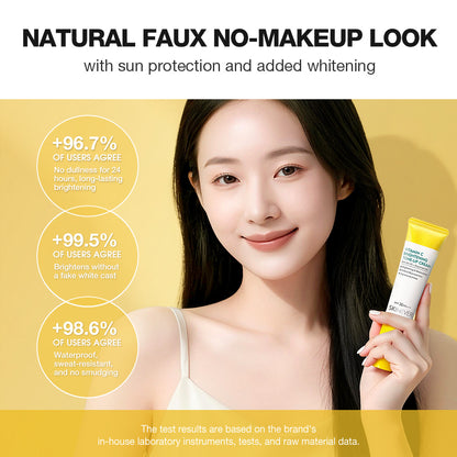 SKINEVER Vitamin C Brightening Tone-Up Cream – Instant Glow, Dark Spot Correcting & Hydrating Moisturizer | UAE