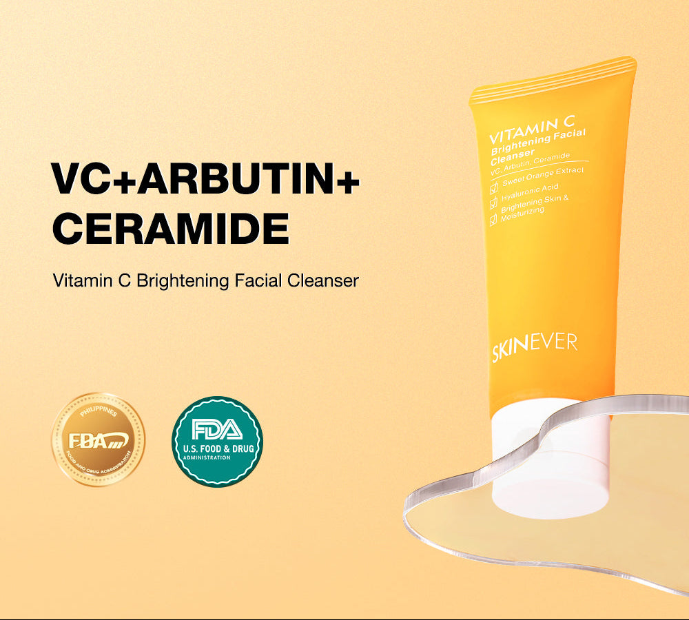 SKINEVER Vitamin C Brightening Facial Cleanser – Glow Boosting Daily Face Wash UAE