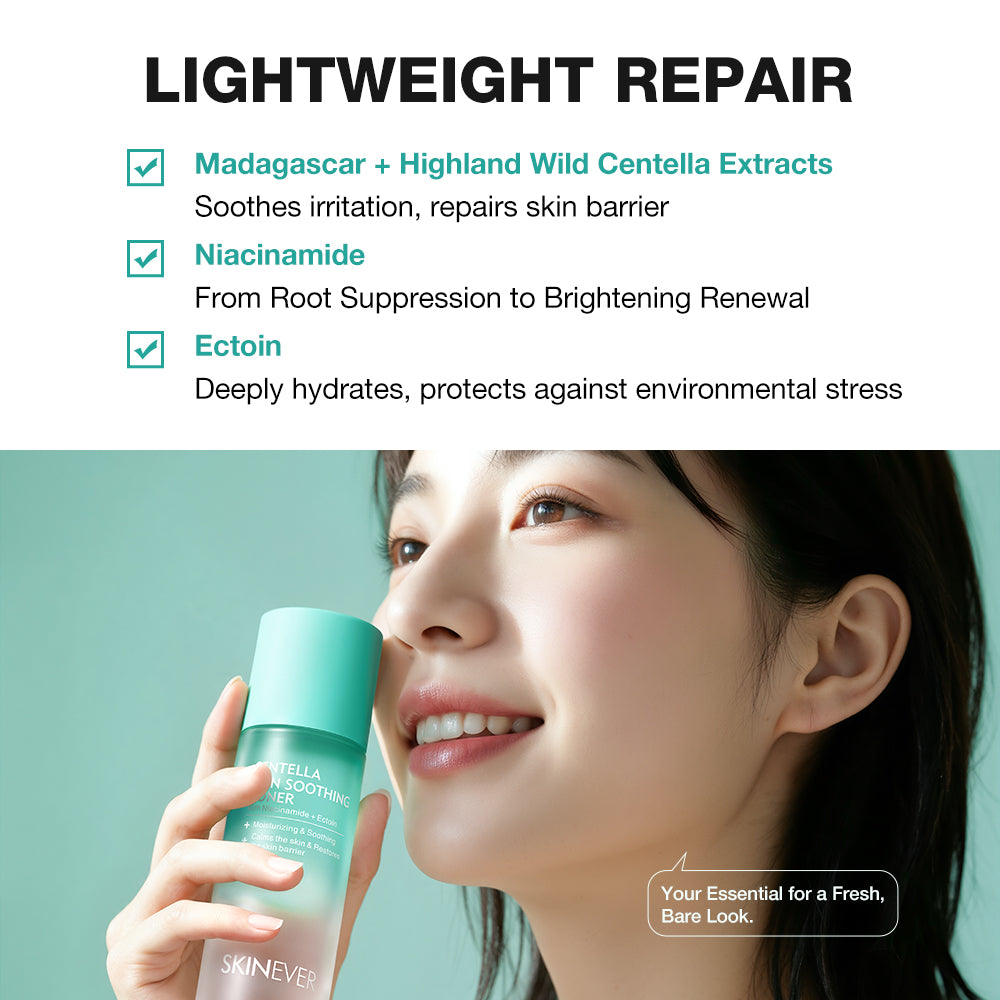 SKINEVER Centella Skin Soothing Toner – Calming & Hydrating Toner for Sensitive Skin UAE