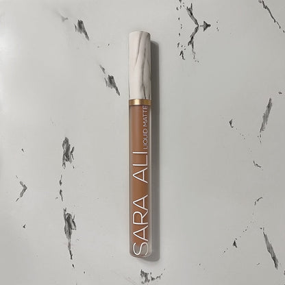 Sara Ali Cosmetics Sagittarius warm tone pink nude lipstick