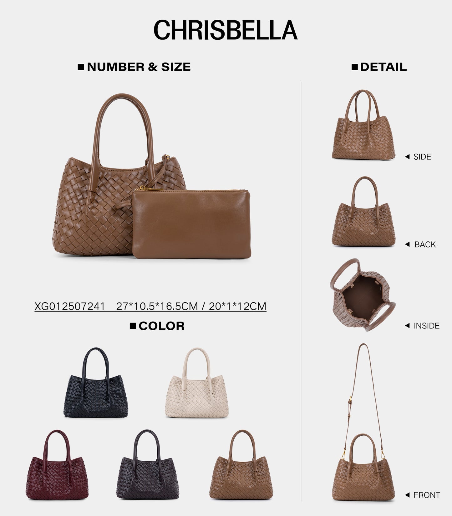 Chrisbella mini dome tote bag multi-color