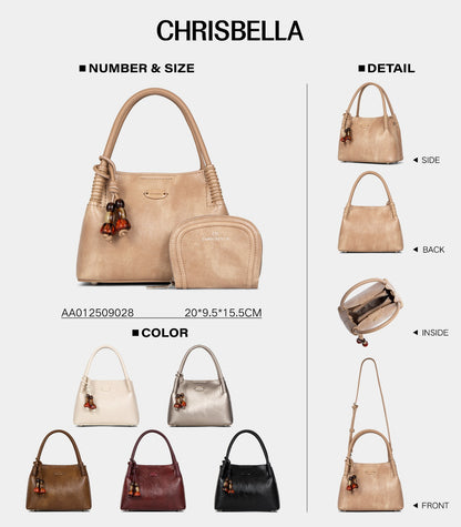 Chrisbella woven hobo bag braided leather