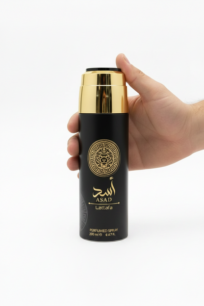 Asad Black Lattafa body spray 200ml