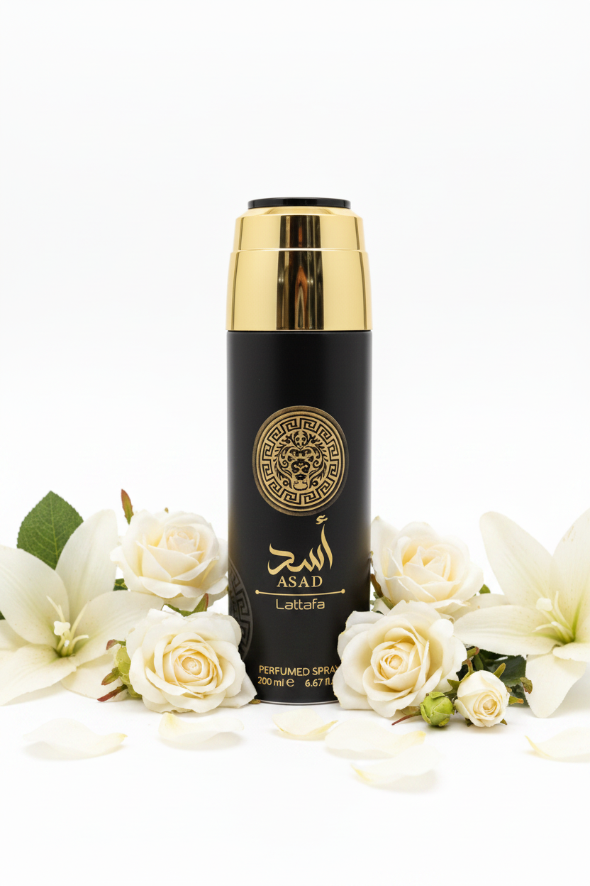 Asad Black Lattafa body spray 200ml