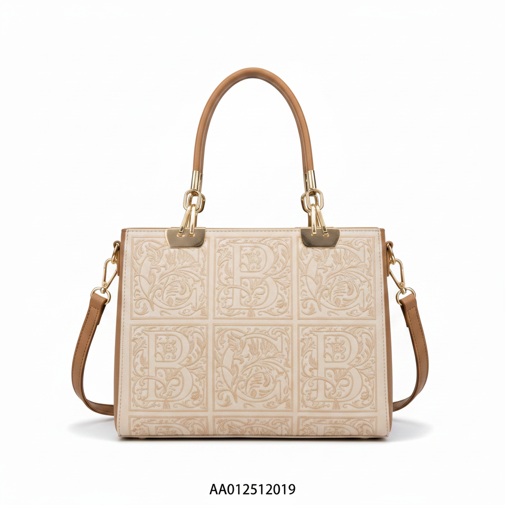 Chrisbella luxury monogram handbag multi-color