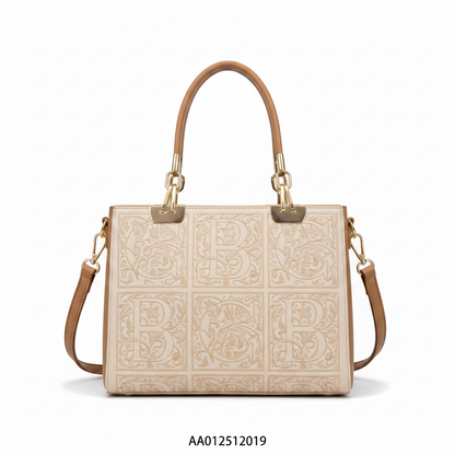 Chrisbella luxury monogram handbag multi-color