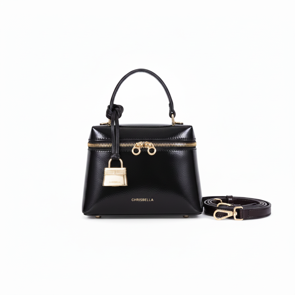 Chrisbella mini top handle bag with gift box