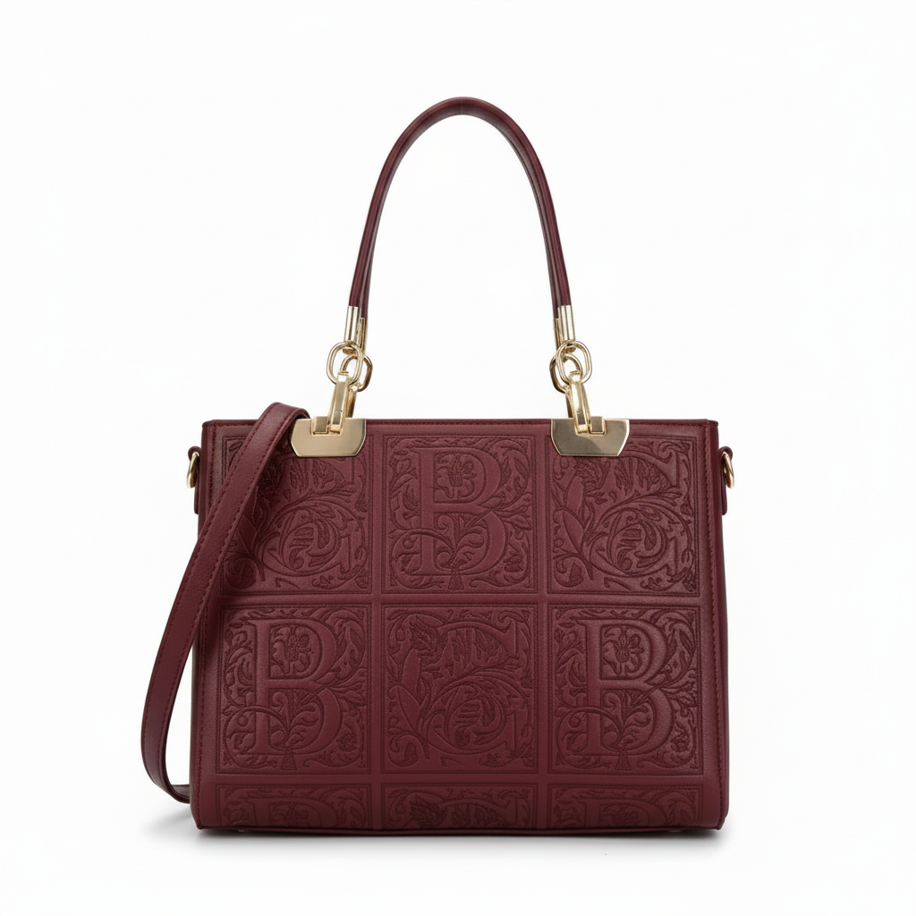 Chrisbella luxury monogram handbag multi-color
