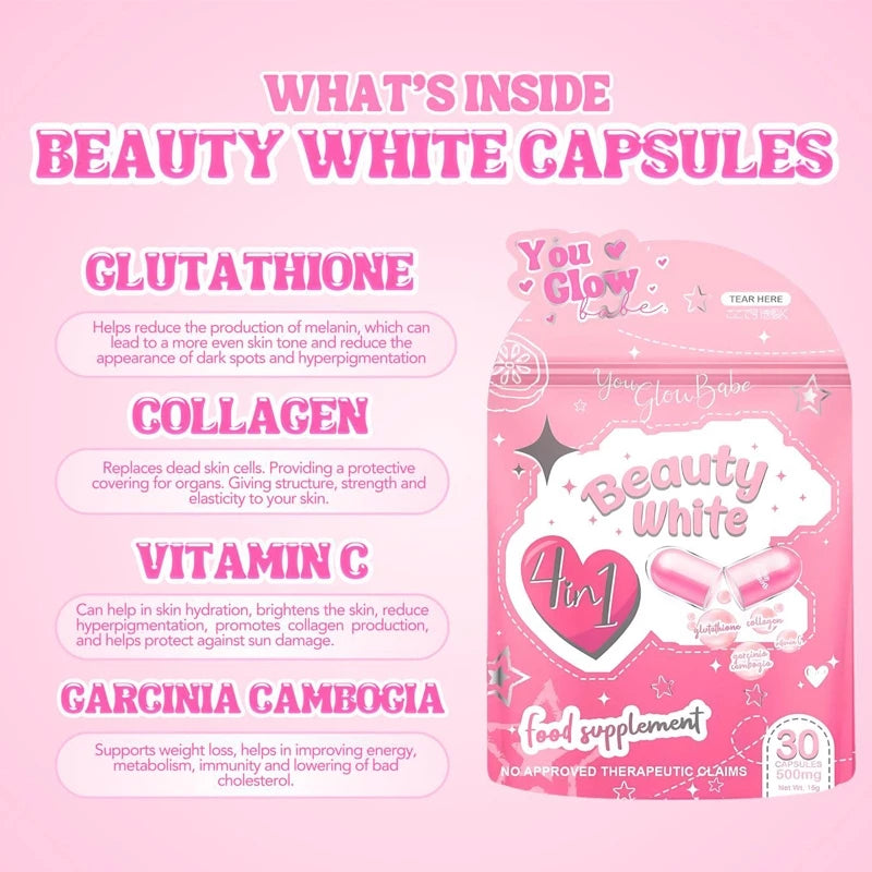 You Glow Babe 4-in-1 Whitening Slimming Glow Capsules – 30 pcs UAE