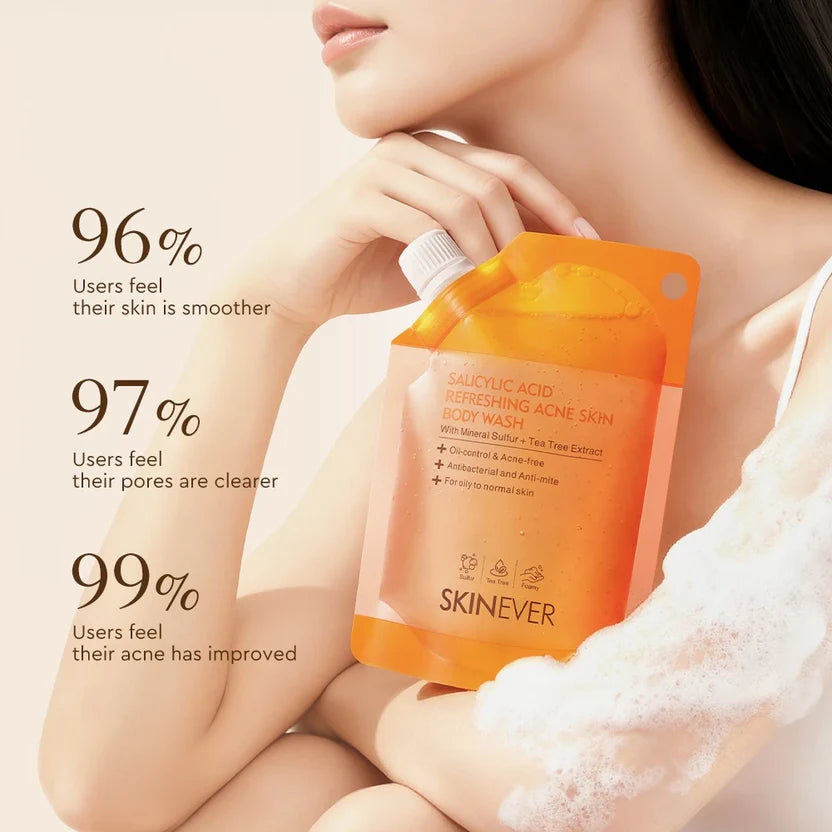 SKINEVER Salicylic Acid Refreshing Antibacterial Body Wash – Deep Cleansing Body Cleanser UAE