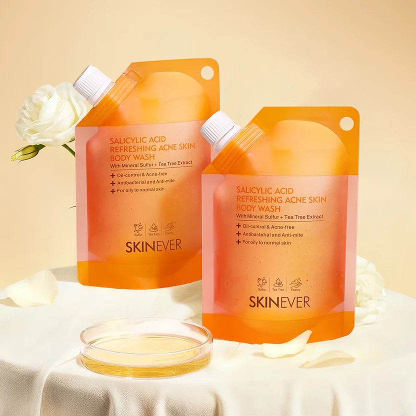 SKINEVER Salicylic Acid Refreshing Antibacterial Body Wash – Deep Cleansing Body Cleanser UAE