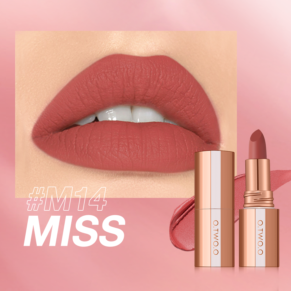 O.TWO.O Misty Kiss Lock Matte Lipstick – Bold 8-Color Set for Long-Lasting Wear in UAE