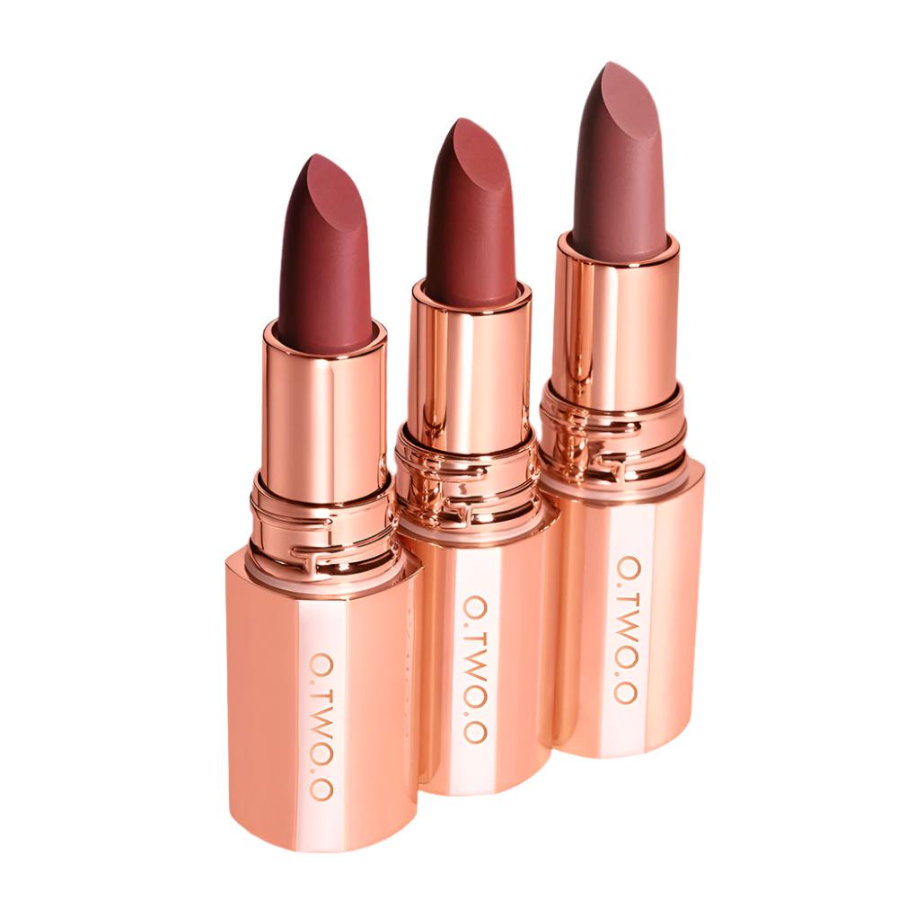 O.TWO.O Misty Kiss Lock Matte Lipstick – Bold 8-Color Set for Long-Lasting Wear in UAE