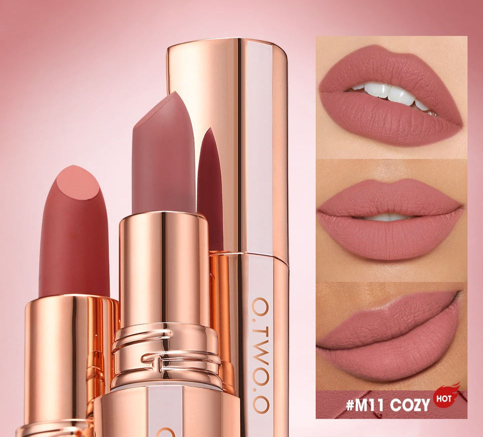 O.TWO.O Misty Kiss Lock Matte Lipstick – Bold 8-Color Set for Long-Lasting Wear in UAE