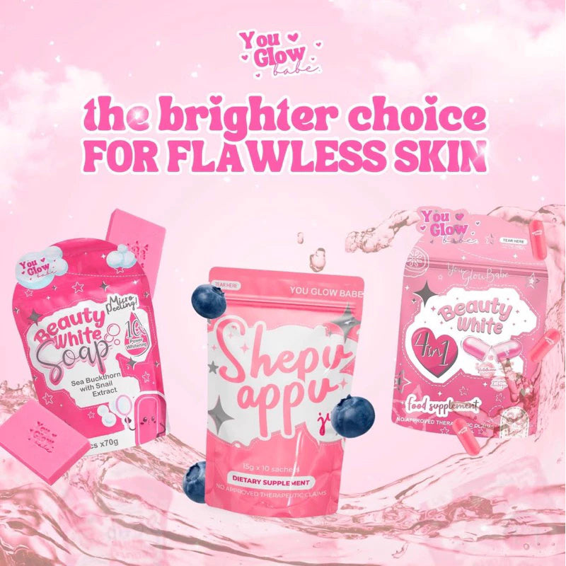 You Glow Babe Bundle – Sheppu Cream, Whitening Soap & Capsules UAE