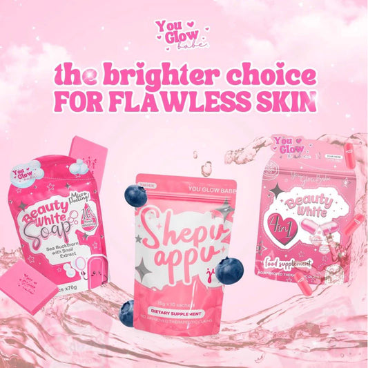 You Glow Babe Bundle – Sheppu Cream, Whitening Soap & Capsules UAE