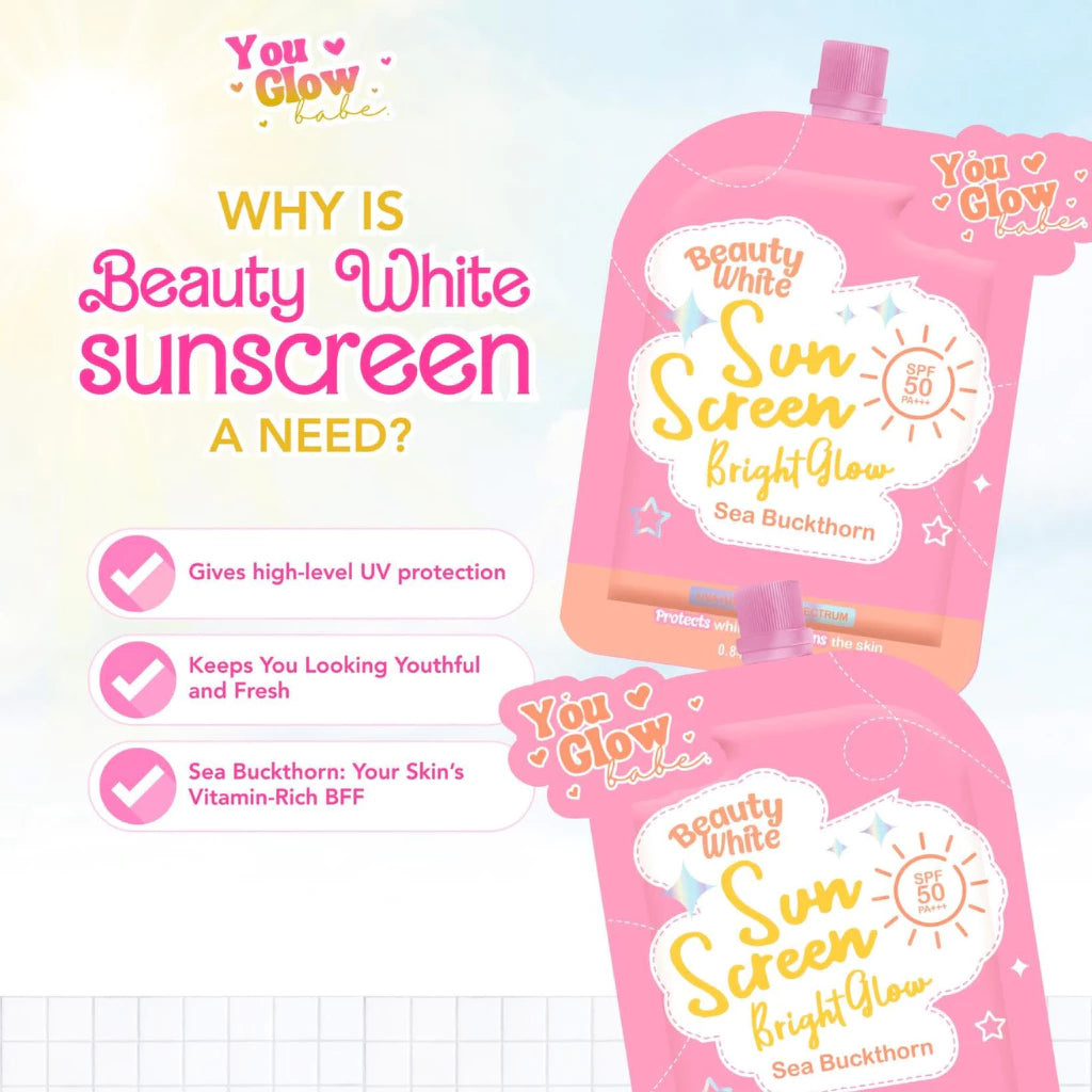You Glow Babe Sunscreen with Sea Buckthorn SPF50 – 2 Sachets UAE