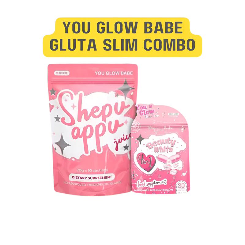 You Glow Babe Combo Set – Sheppu Whitening Soap & Capsules UAE