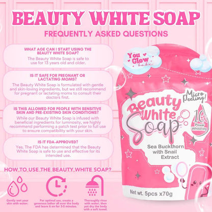 You Glow Babe Beauty White Whitening Soap – Intense Whitening Bar UAE