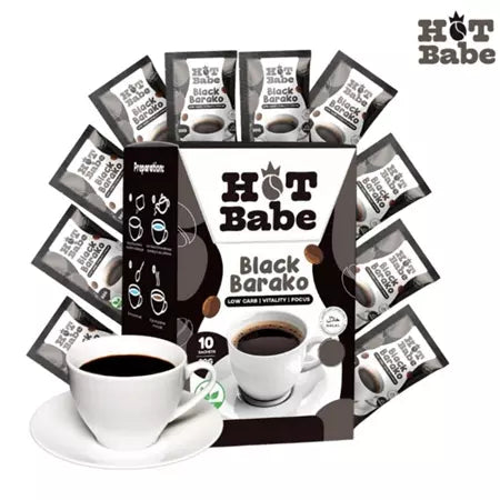 KIRAY'S Hot Babe Black Barako Coffee – 10 Sachets Premium Roast UAE

