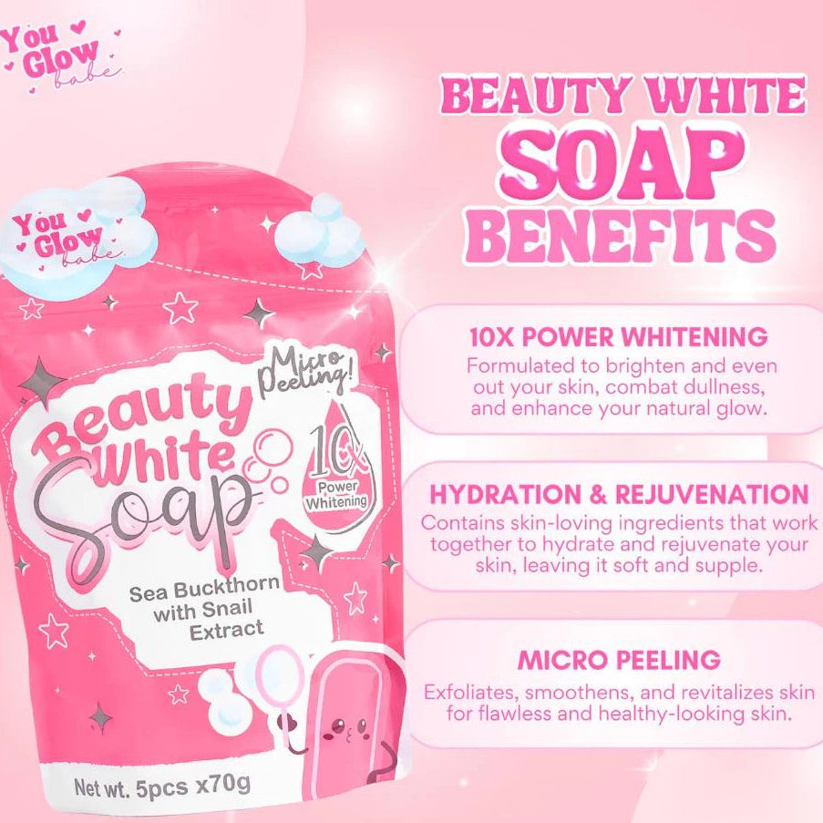 You Glow Babe Beauty White Whitening Soap – Intense Whitening Bar UAE
